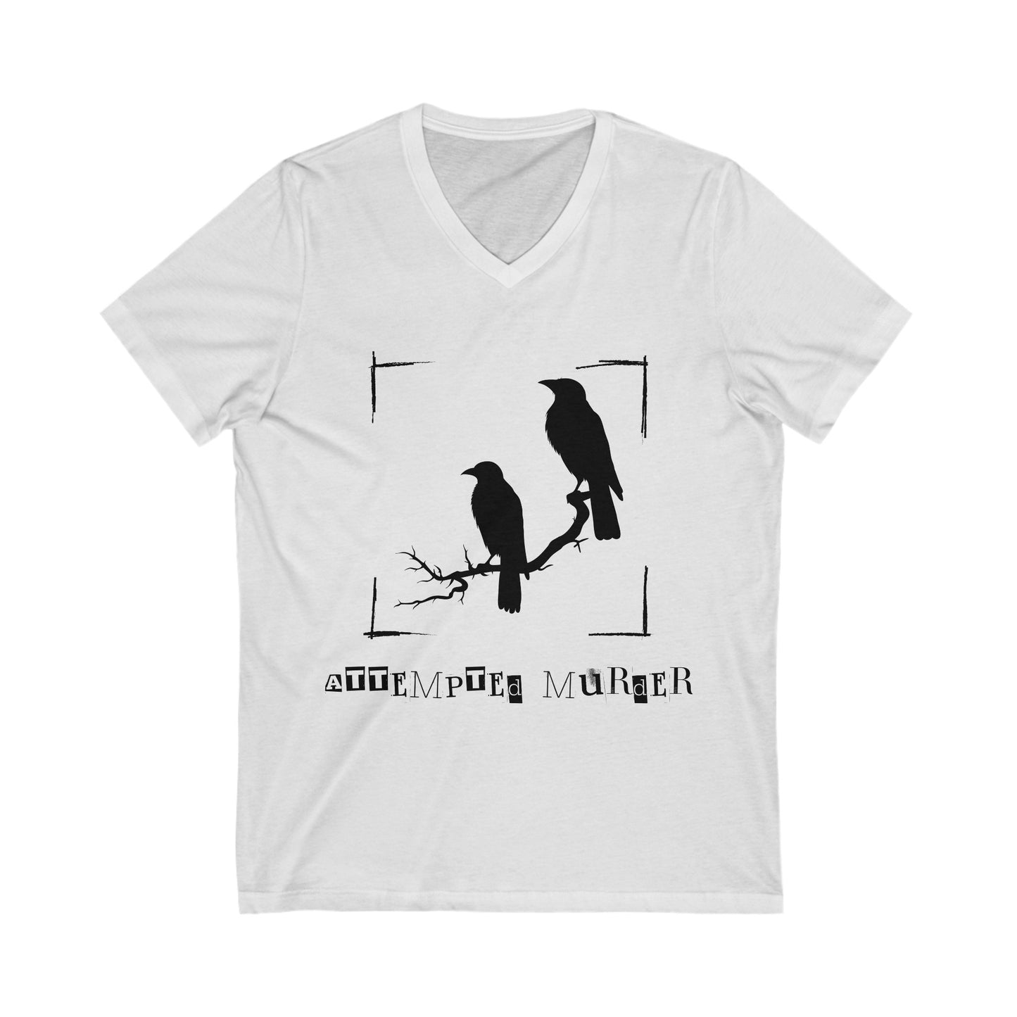 "Attempted Murder" Crow V-Neck Tee