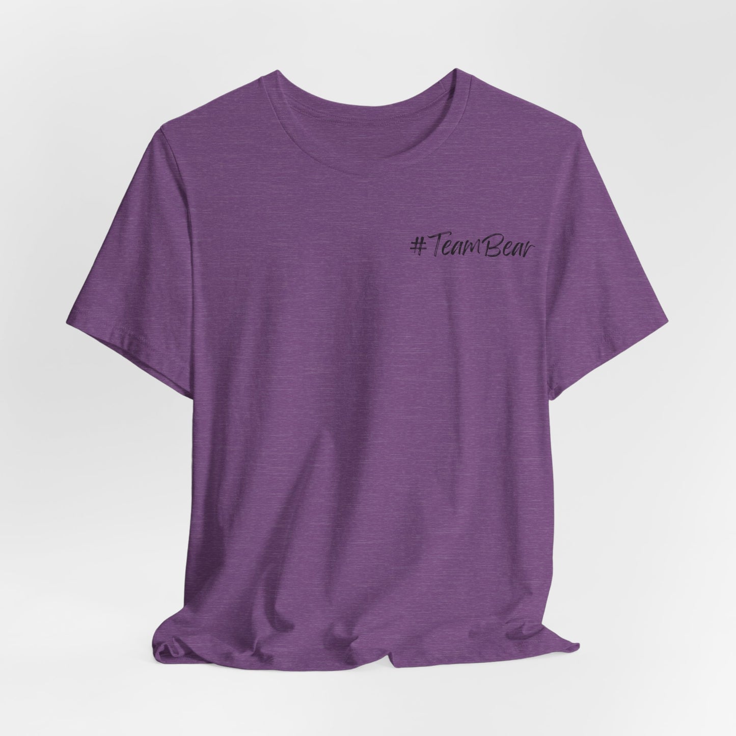 Women's Two-Sided Graphic "Team Bear" Tee - Black Graphics
