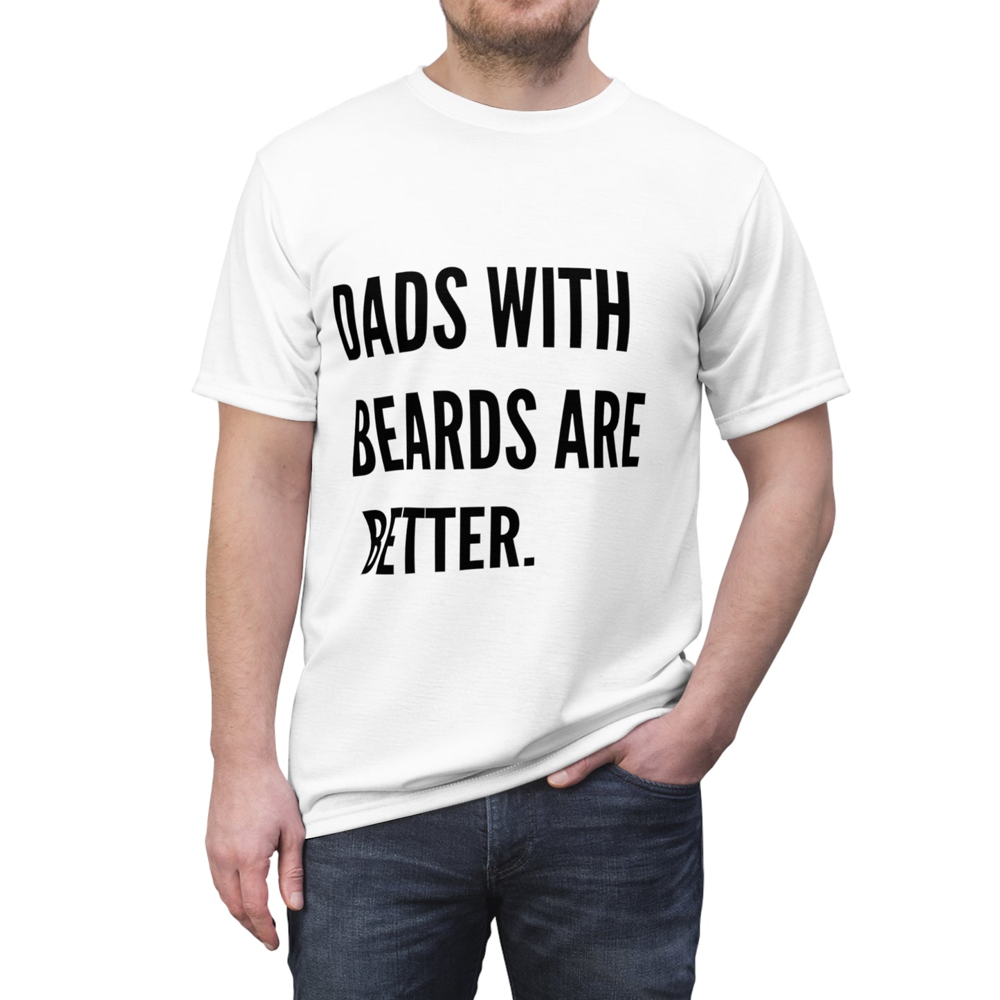 Bearded Dad Cut & Sew Tee (AOP)
