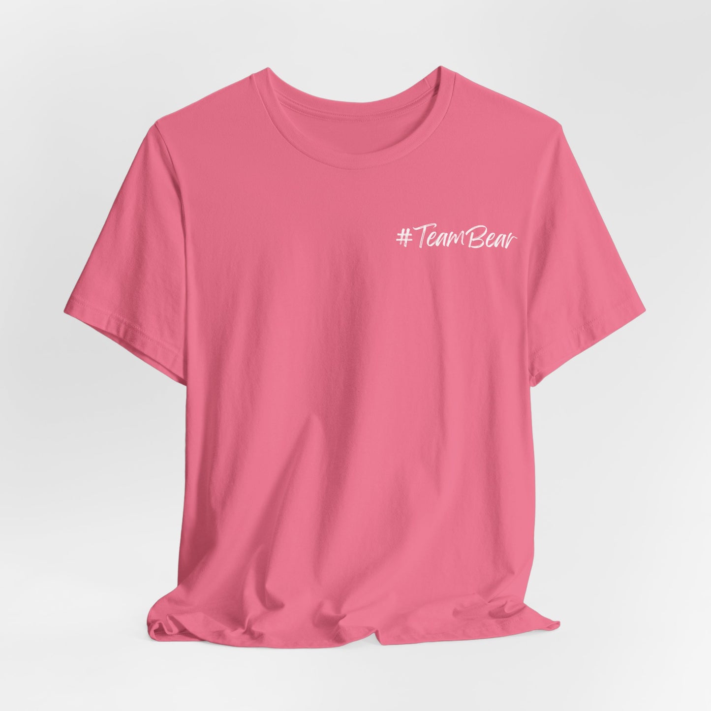 Women's Two-Sided Graphic "Team Bear" Tee - White Graphics