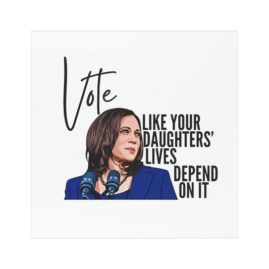 Harris 2024 Car Magnet - 5x5 - Design 1