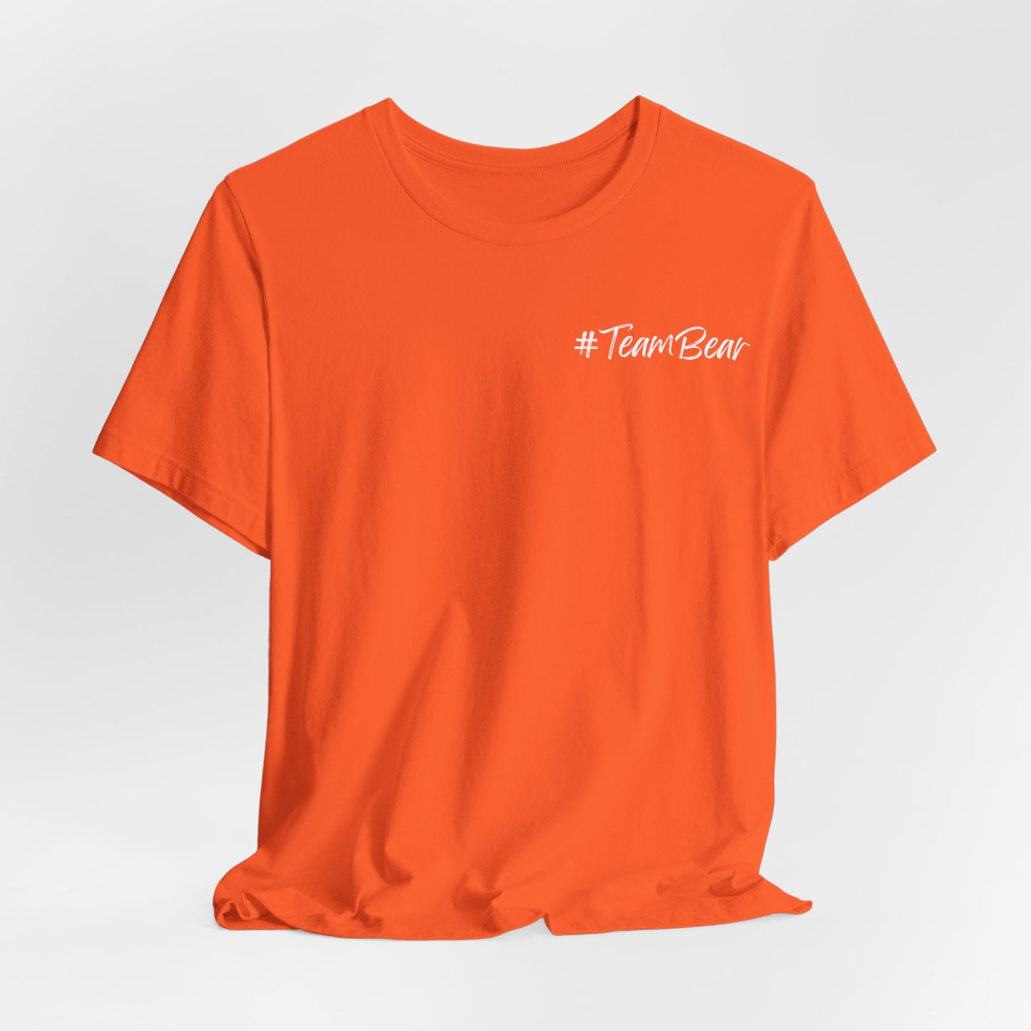 Women's Two-Sided Graphic "Team Bear" Tee - White Graphics