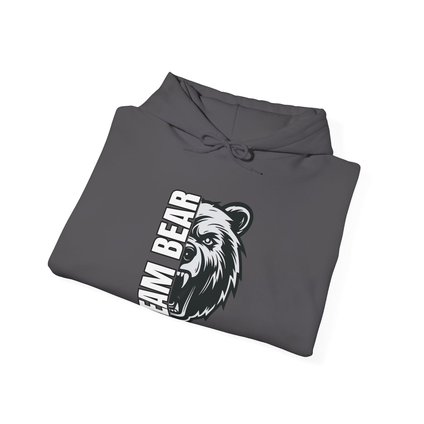 Women's "Team Bear" Hooded Sweatshirt - White Lettering