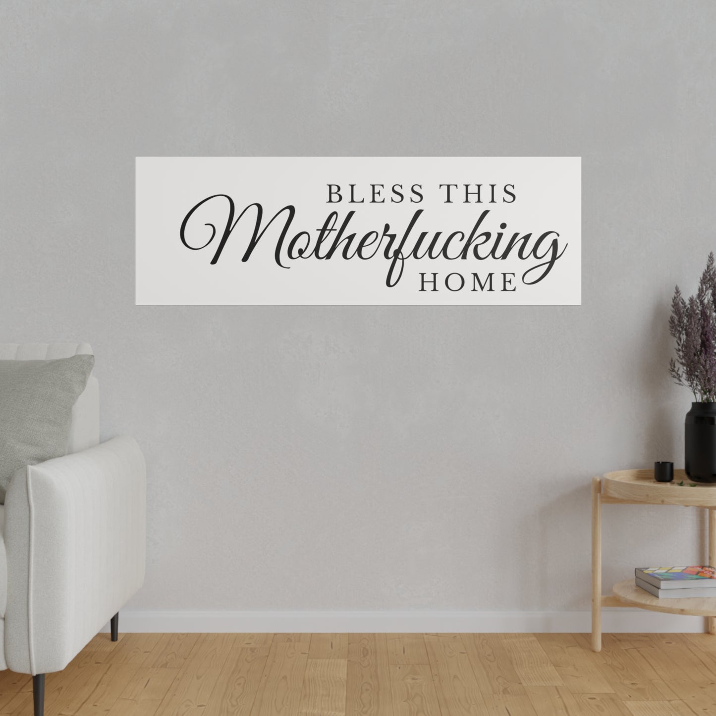 Bless This Home Matte Canvas, Stretched, 0.75"