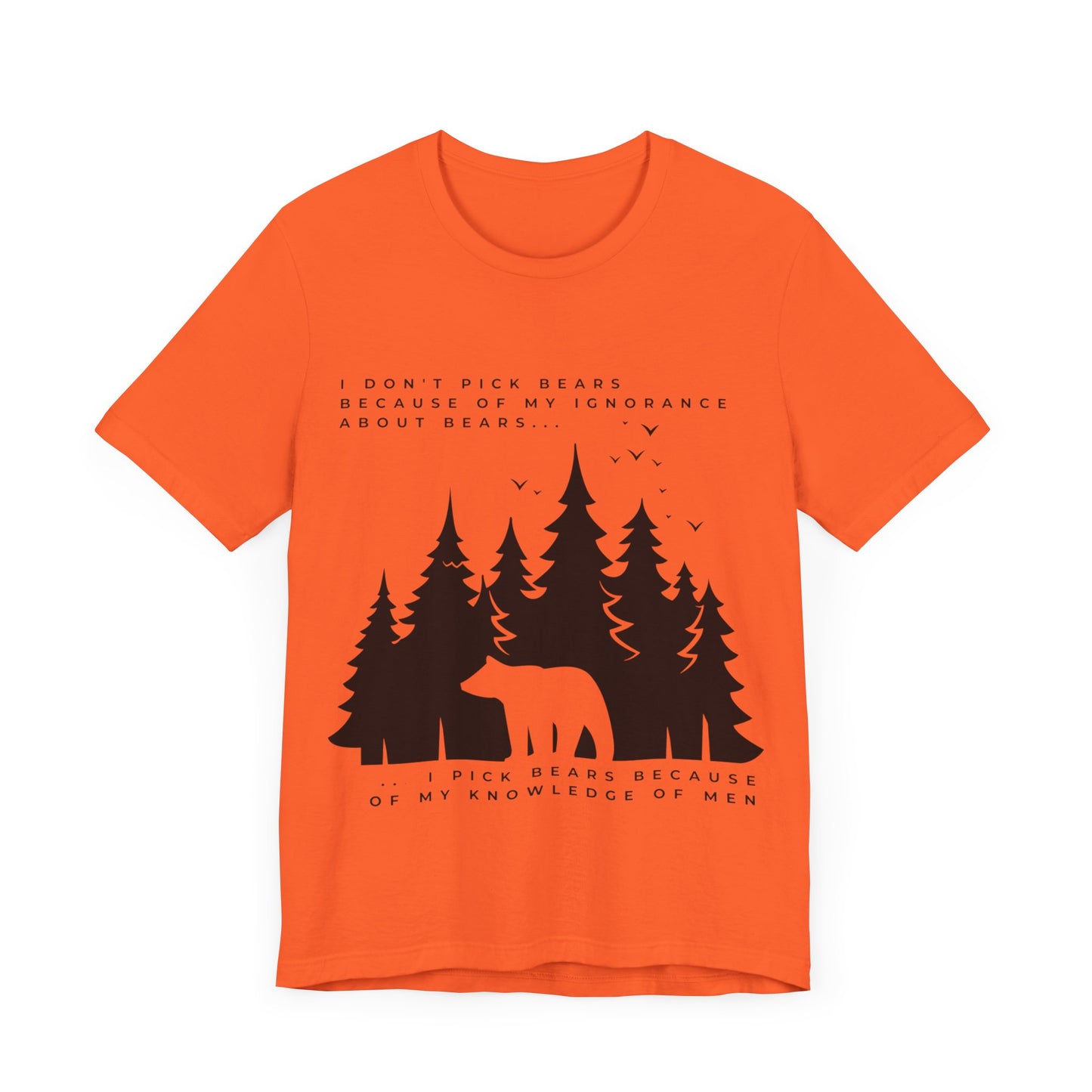 Women's Bear Quote Tee - Black Graphic