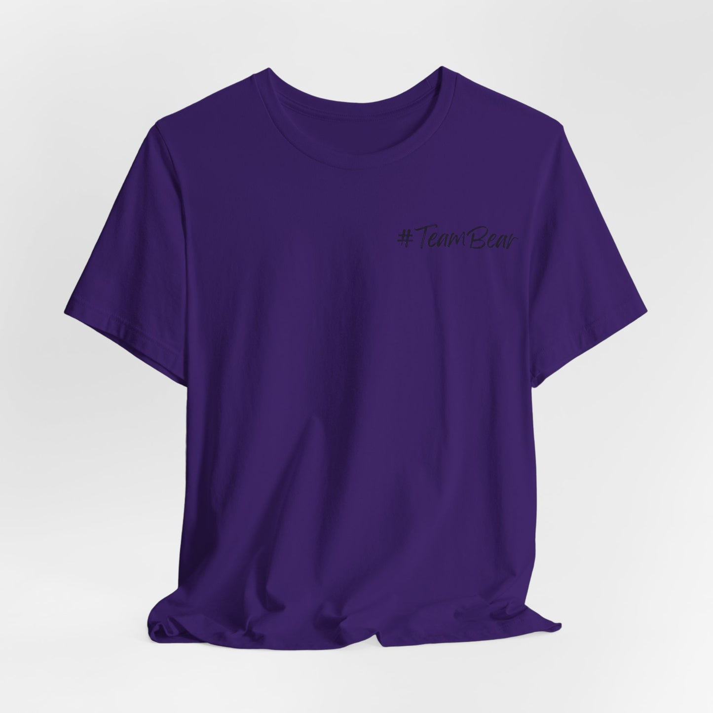 Women's Two-Sided Graphic "Team Bear" Tee - Black Graphics