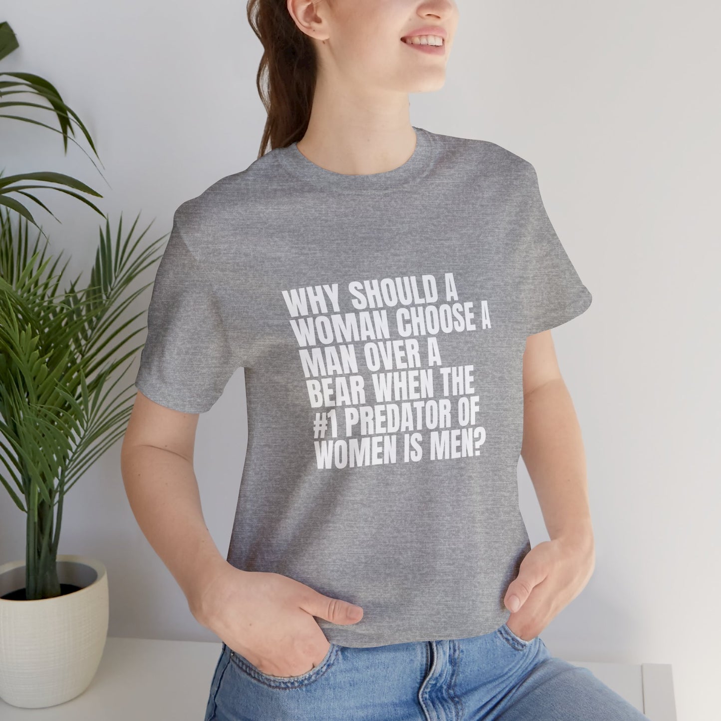Women's Man v. Bear Quoted Tee
