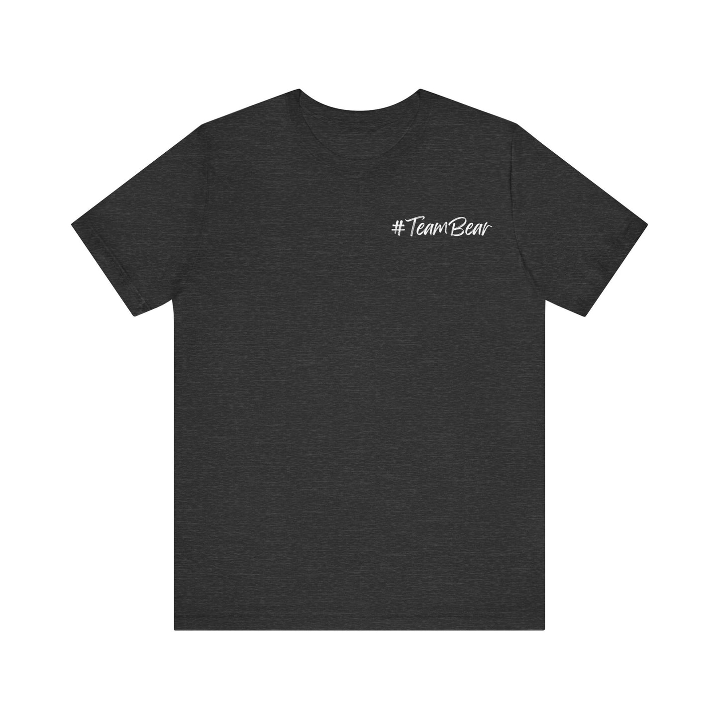 Women's Two-Sided Graphic "Team Bear" Tee - White Graphics