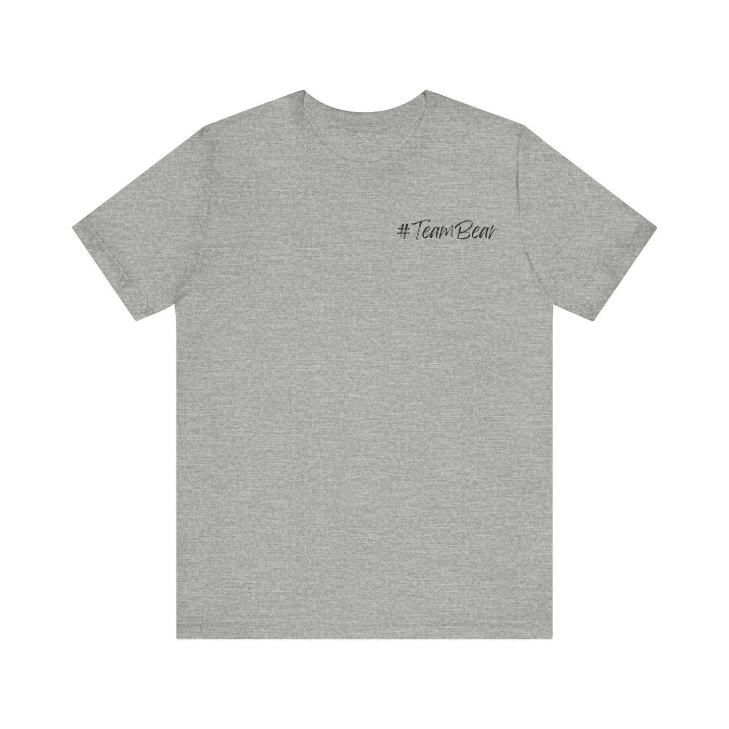 Women's Two-Sided Graphic "Team Bear" Tee - Black Graphics