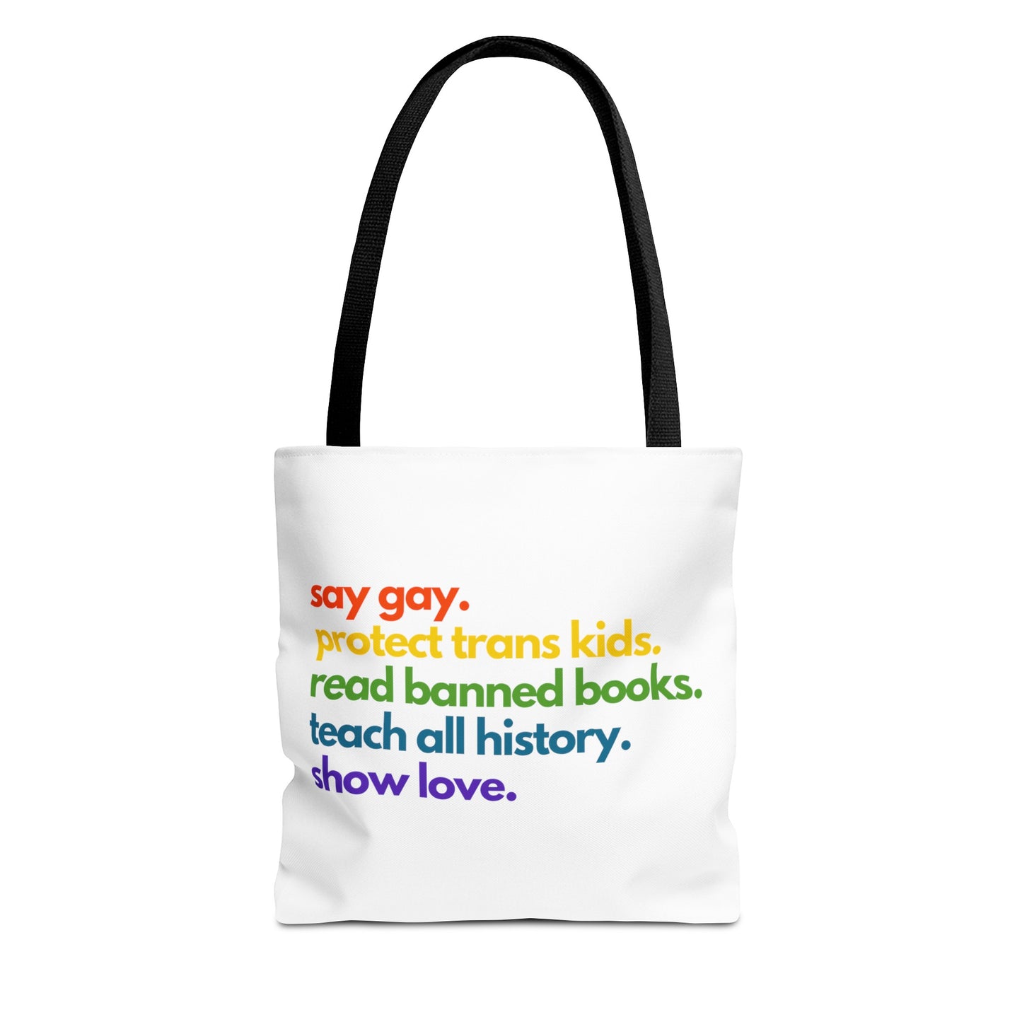 Pride Quote Tote Bag (AOP)