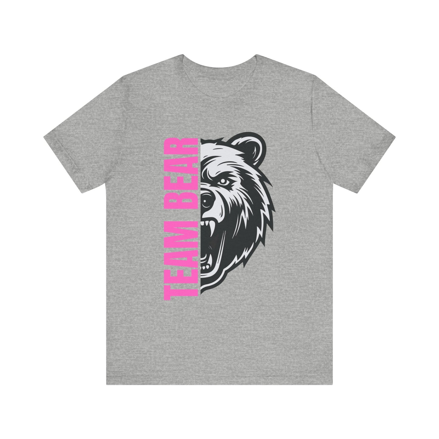 Women's "Team Bear" Tee - Pink Lettering