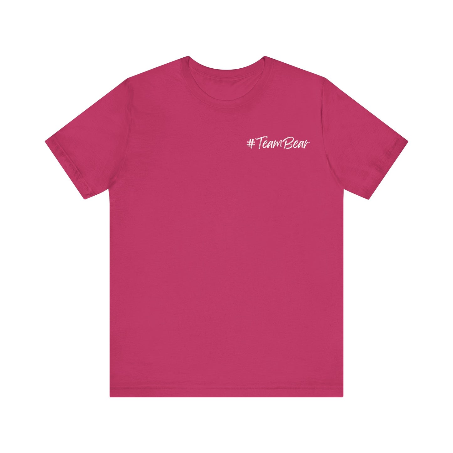 Women's Two-Sided Graphic "Team Bear" Tee - White Graphics