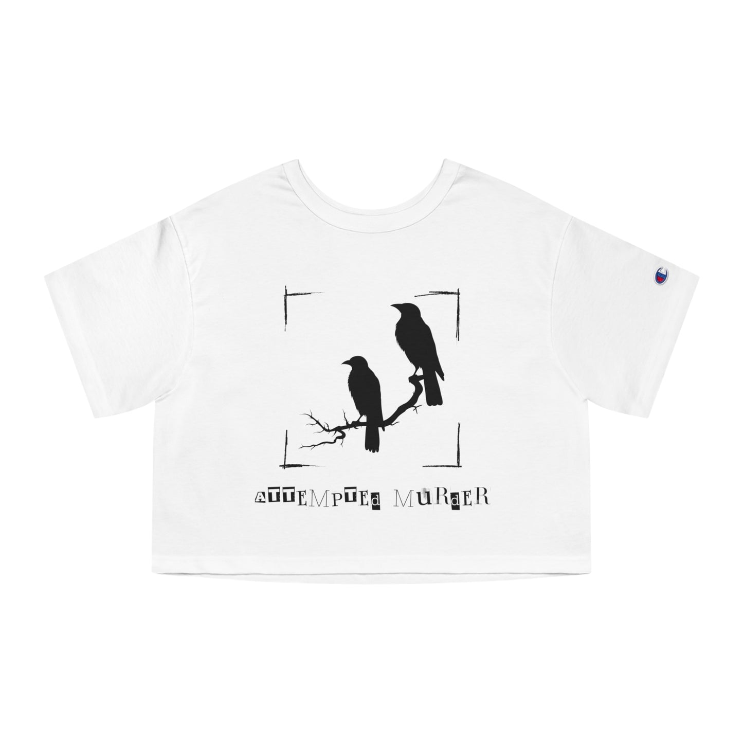 "Attempted Murder" Crow Cropped T-Shirt
