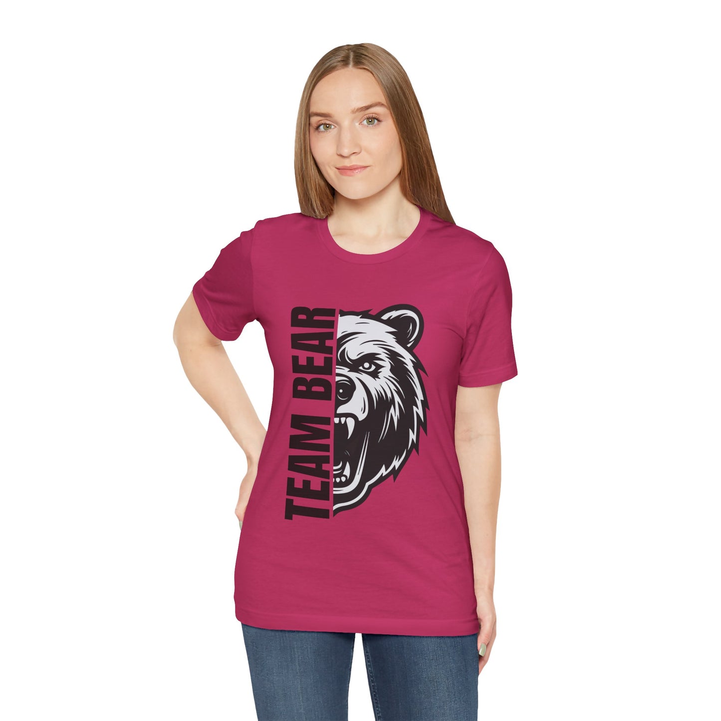 Women's "Team Bear" Tee - Black Lettering