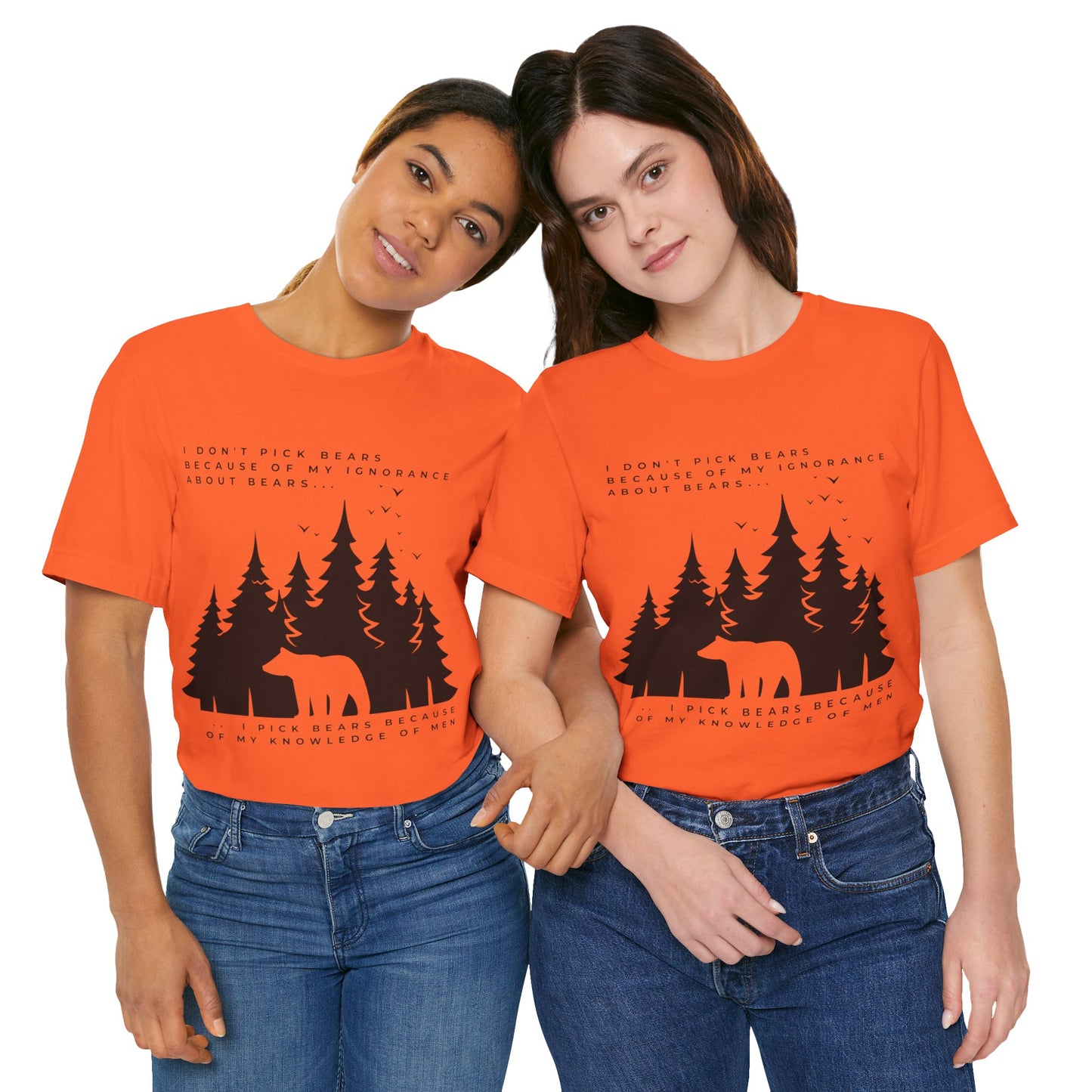 Women's Bear Quote Tee - Black Graphic