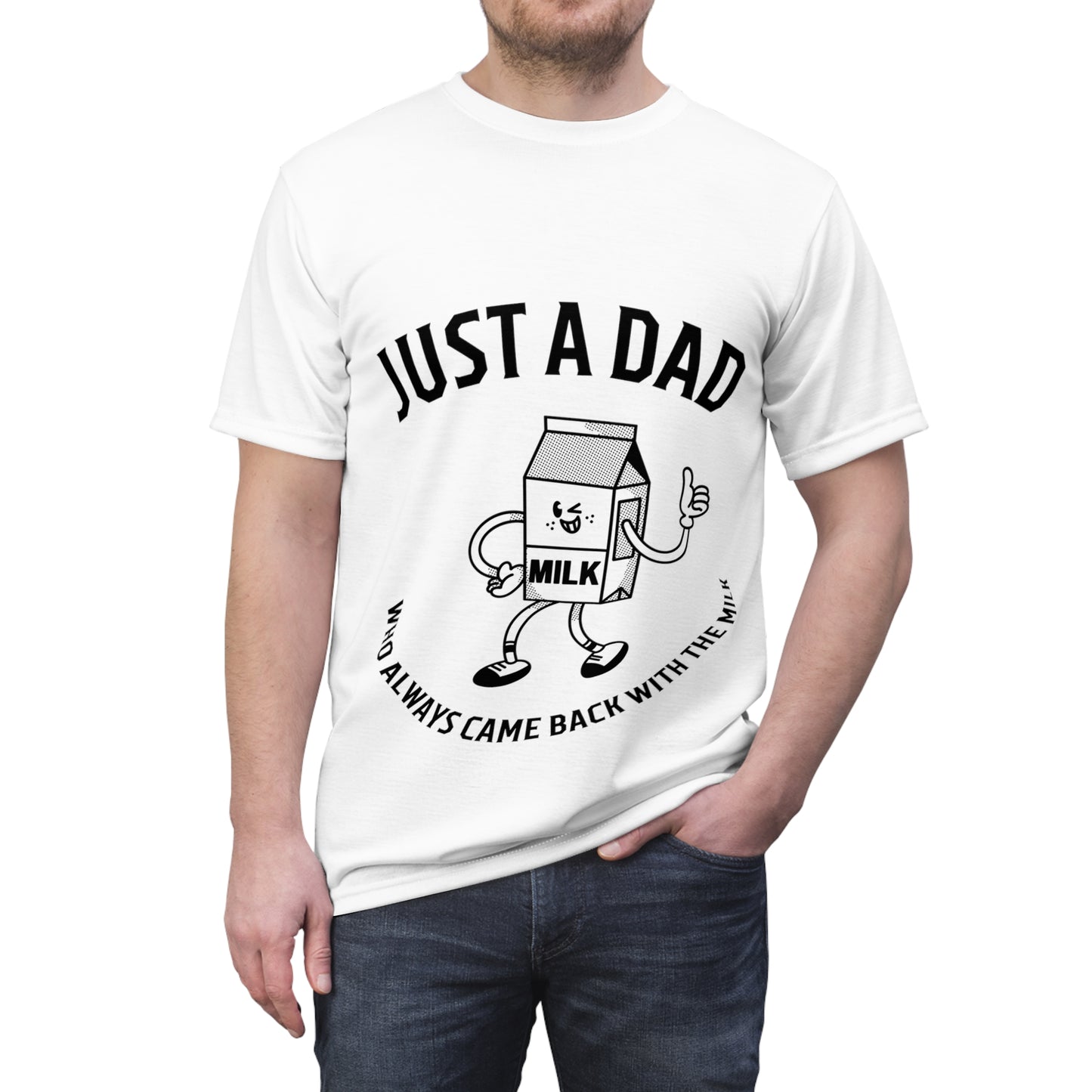 Father's Day - Milk - Cut & Sew Tee (AOP)