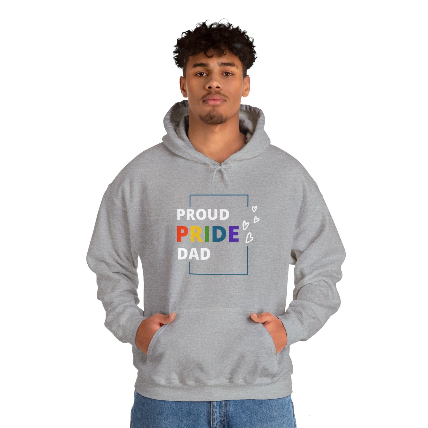 Proud Pride Dad Hooded Sweatshirt