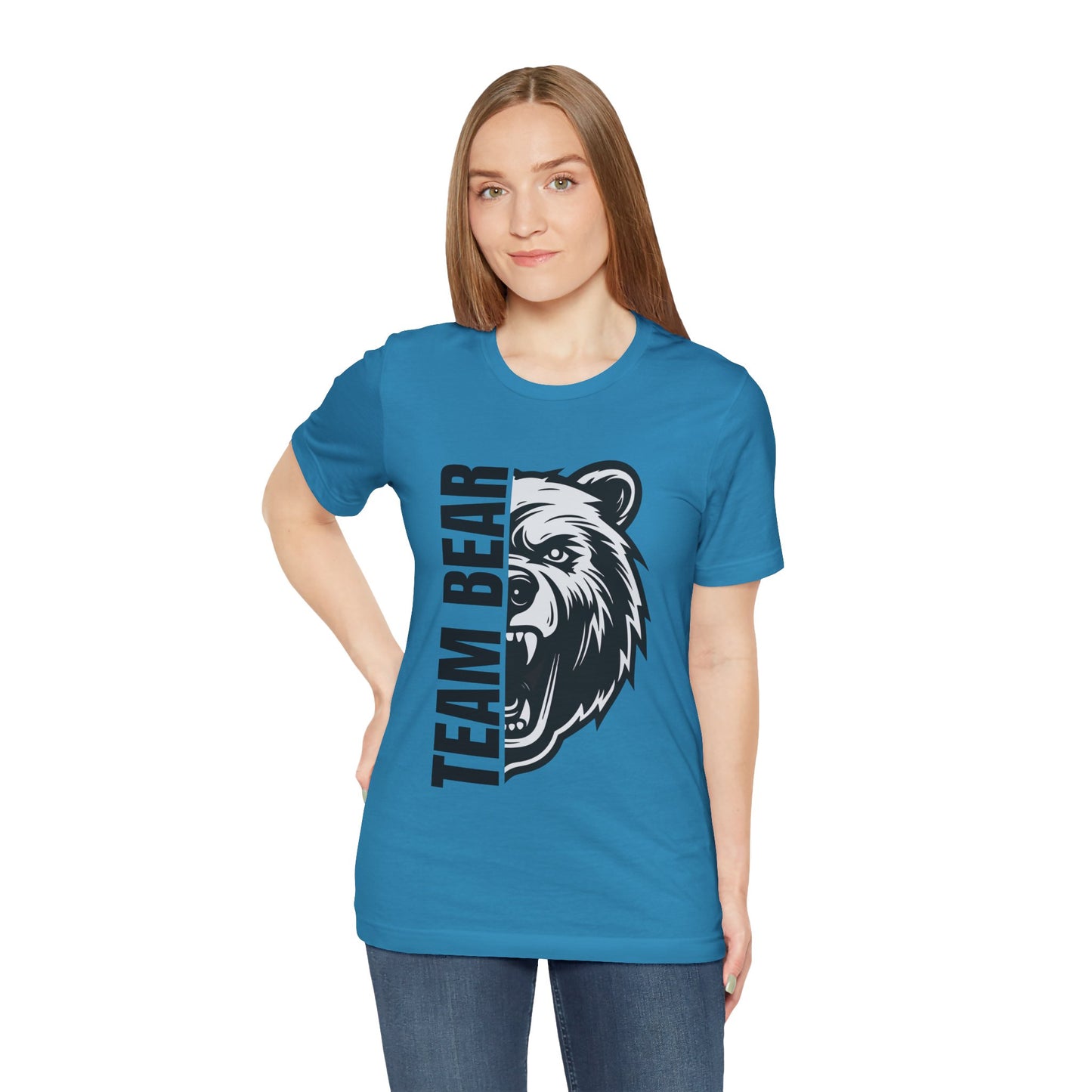 Women's "Team Bear" Tee - Black Lettering
