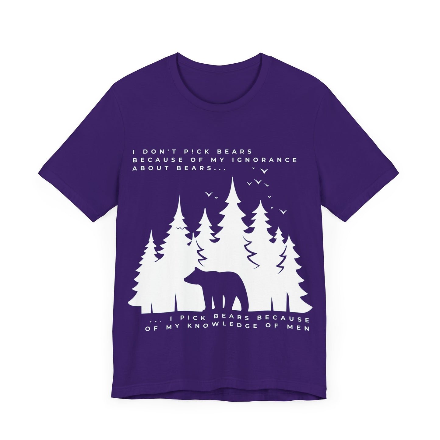 Women's Bear Quote Tee - White Graphic