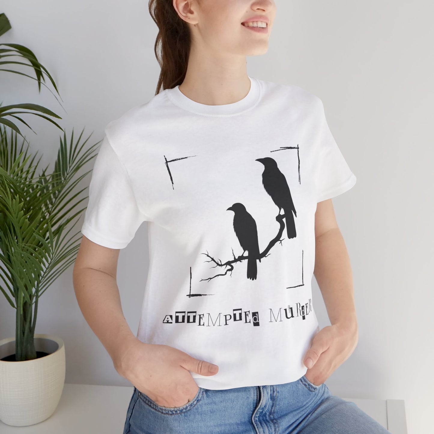 "Attempted Murder" Crow Short Sleeve Tee