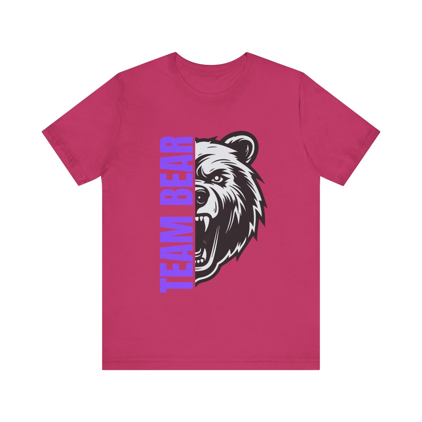 Women's "Team Bear" Tee - Purple Lettering