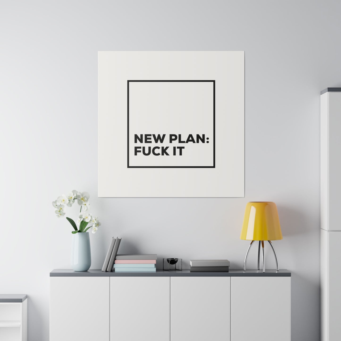 New Plan Matte Canvas, Stretched, 0.75"