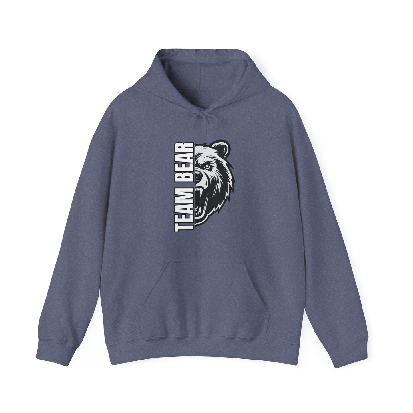 Women's "Team Bear" Hooded Sweatshirt - White Lettering