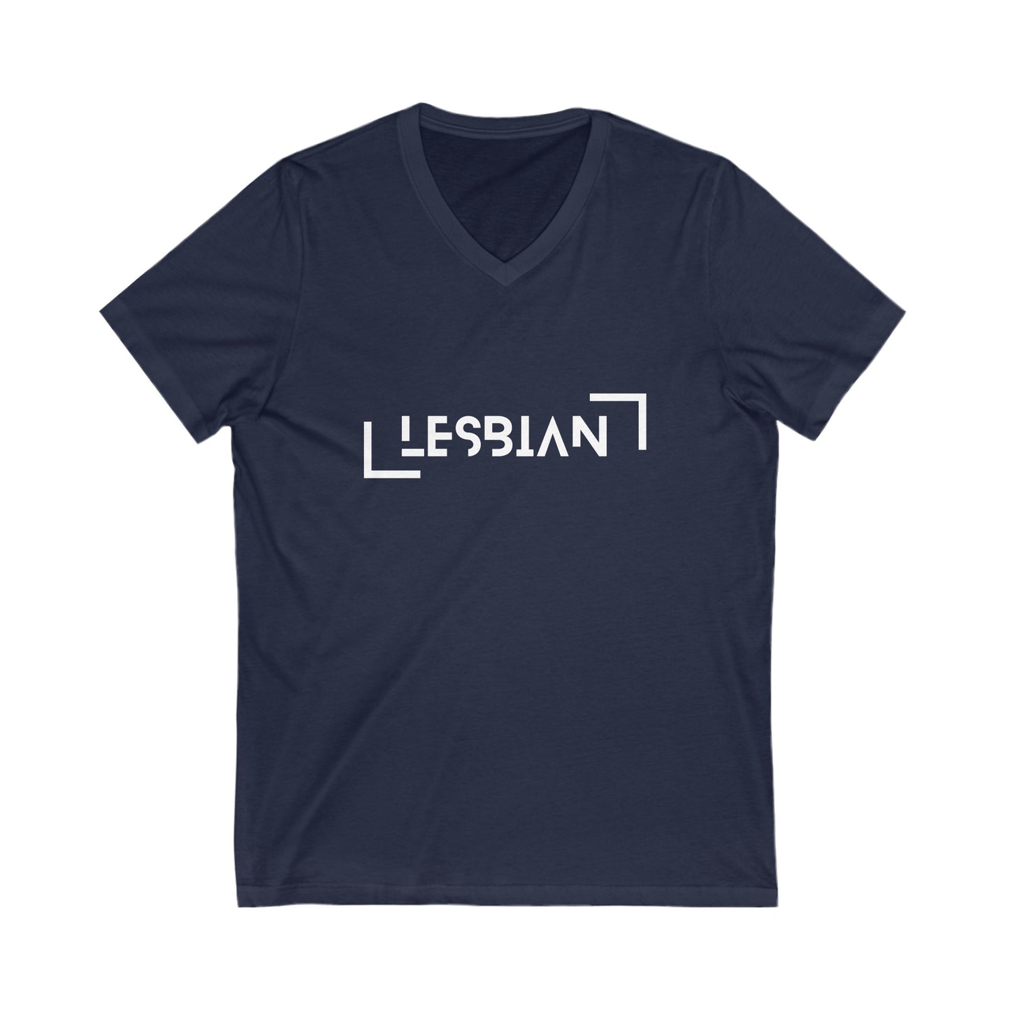 Lesbian Short Sleeve V-Neck Tee