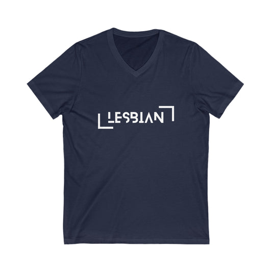 Lesbian Short Sleeve V-Neck Tee