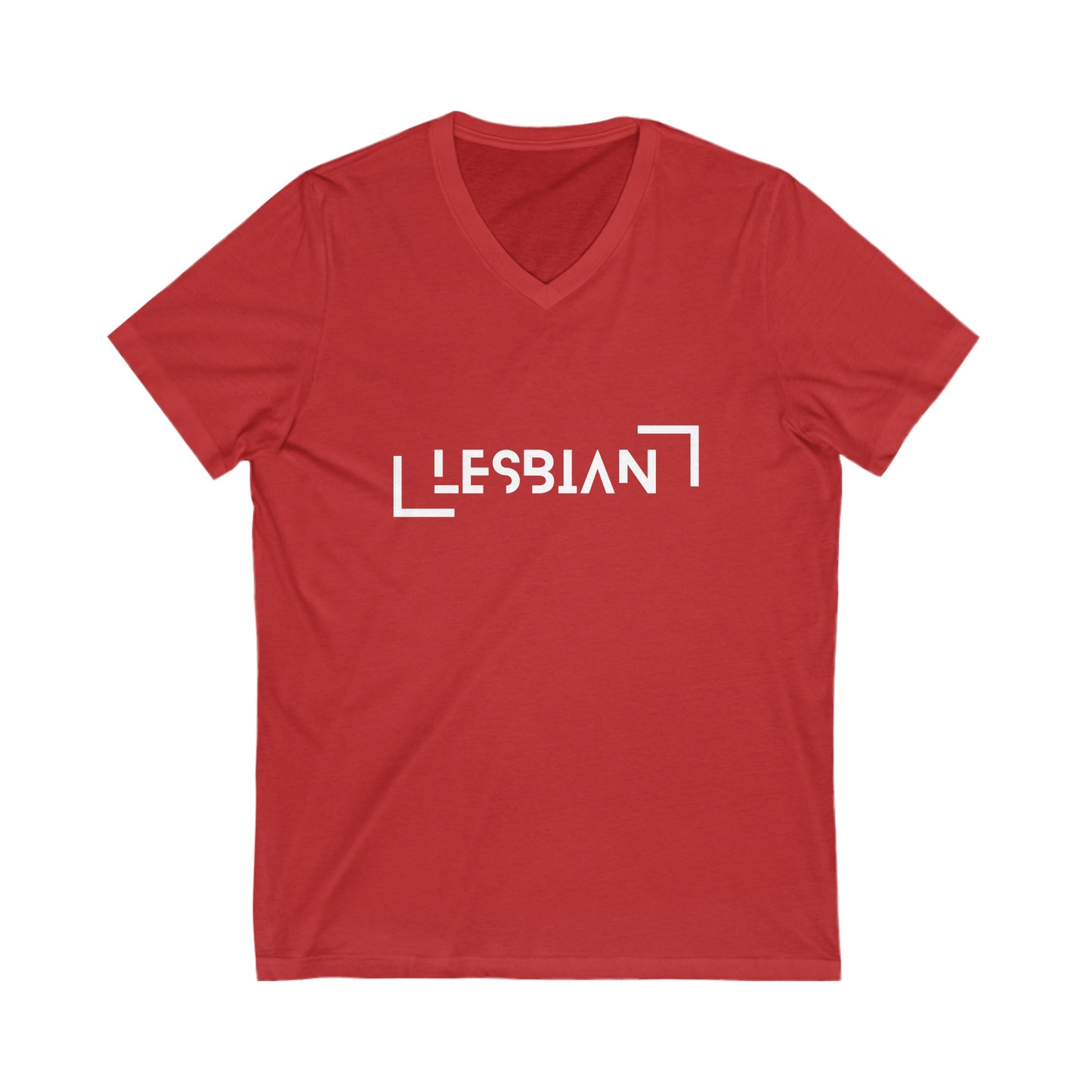Lesbian Short Sleeve V-Neck Tee