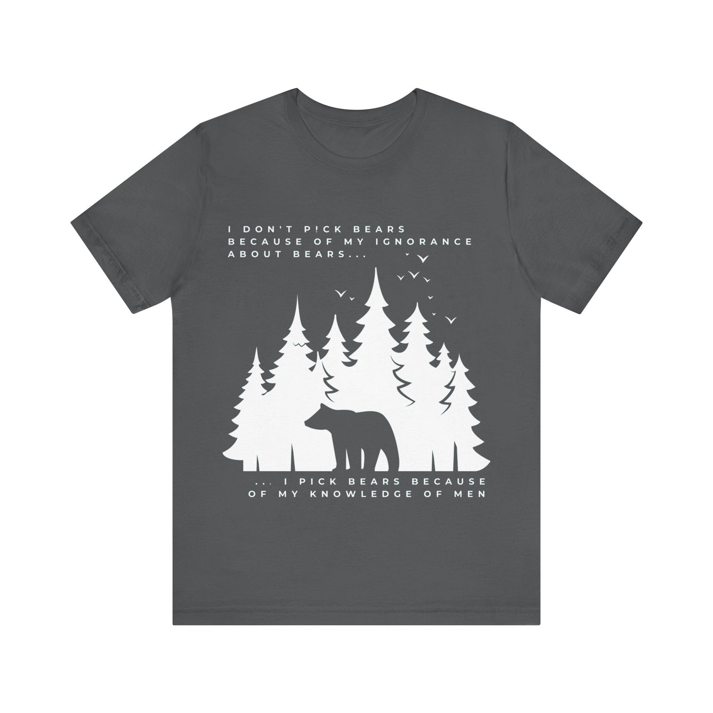 Women's Bear Quote Tee - White Graphic
