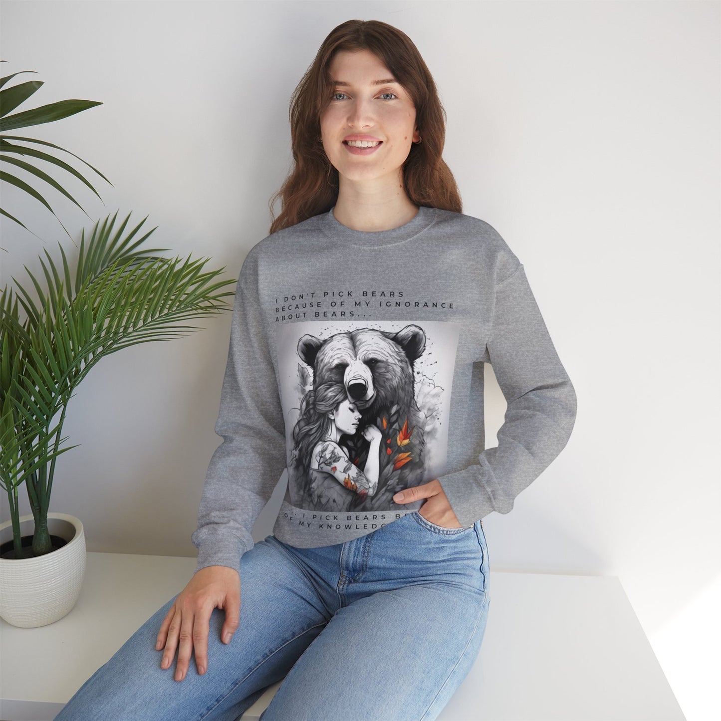 Women's Bear Hug "Team Bear" Crewneck Sweatshirt