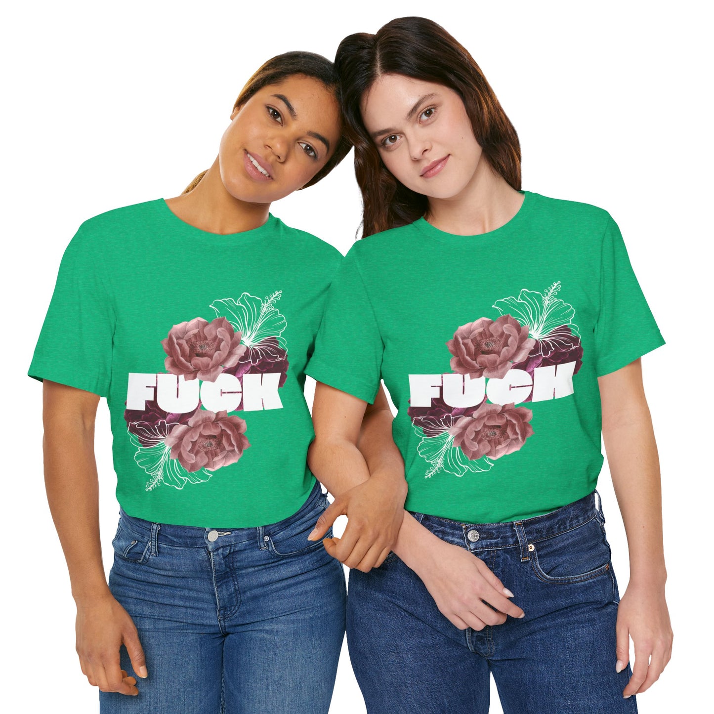 Women's Floral F*ck Short Sleeve Tee