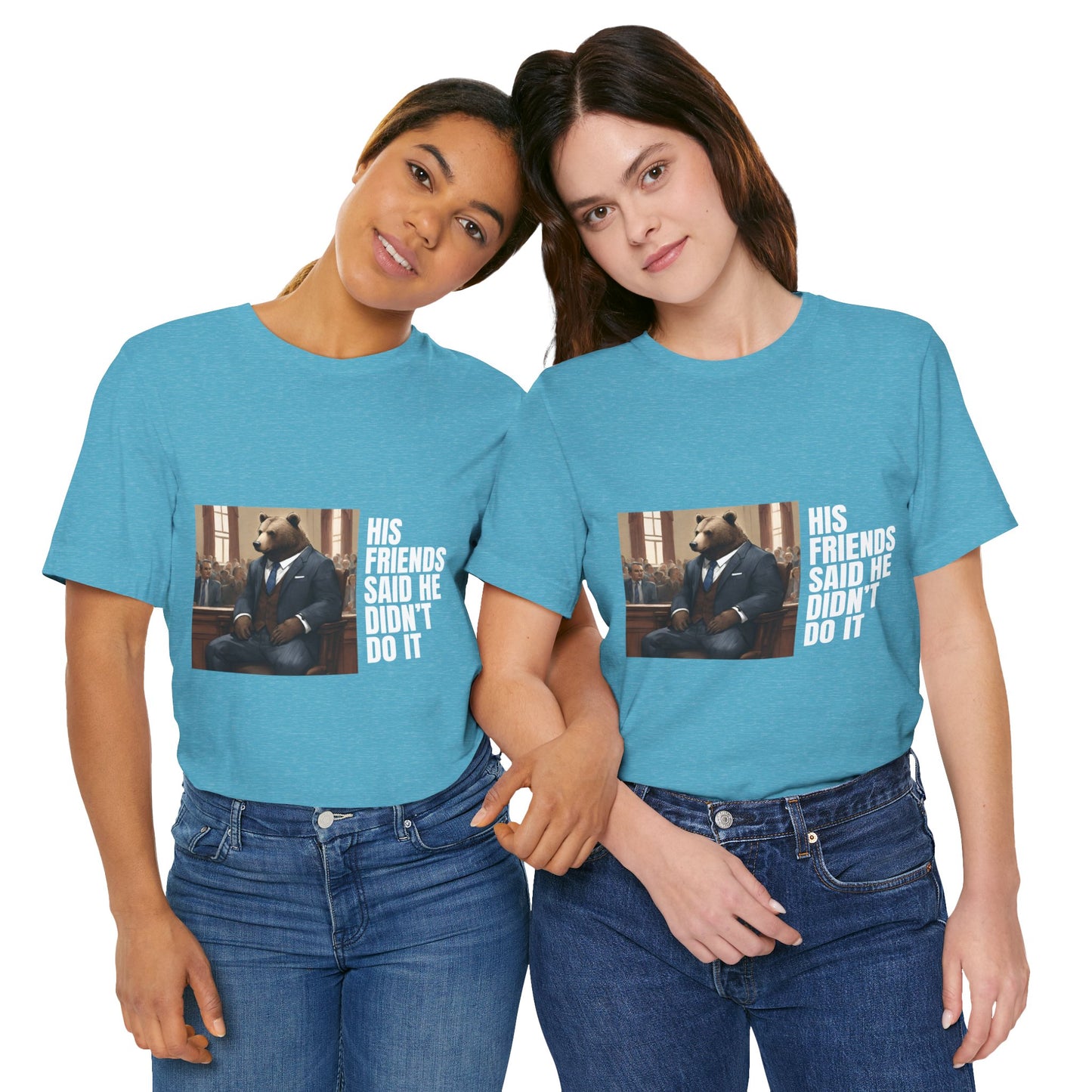 Women's Bear Trial Tee - White Graphic