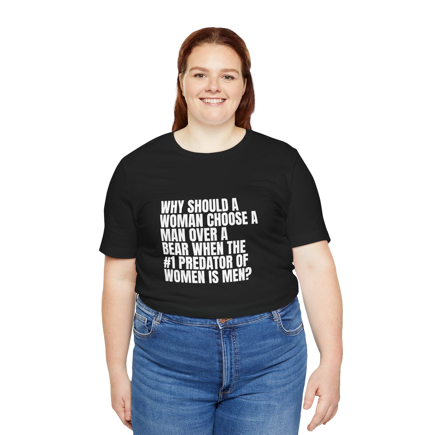 Women's Man v. Bear Quoted Tee