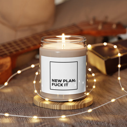 New Plan Scented Soy Candle, 9oz