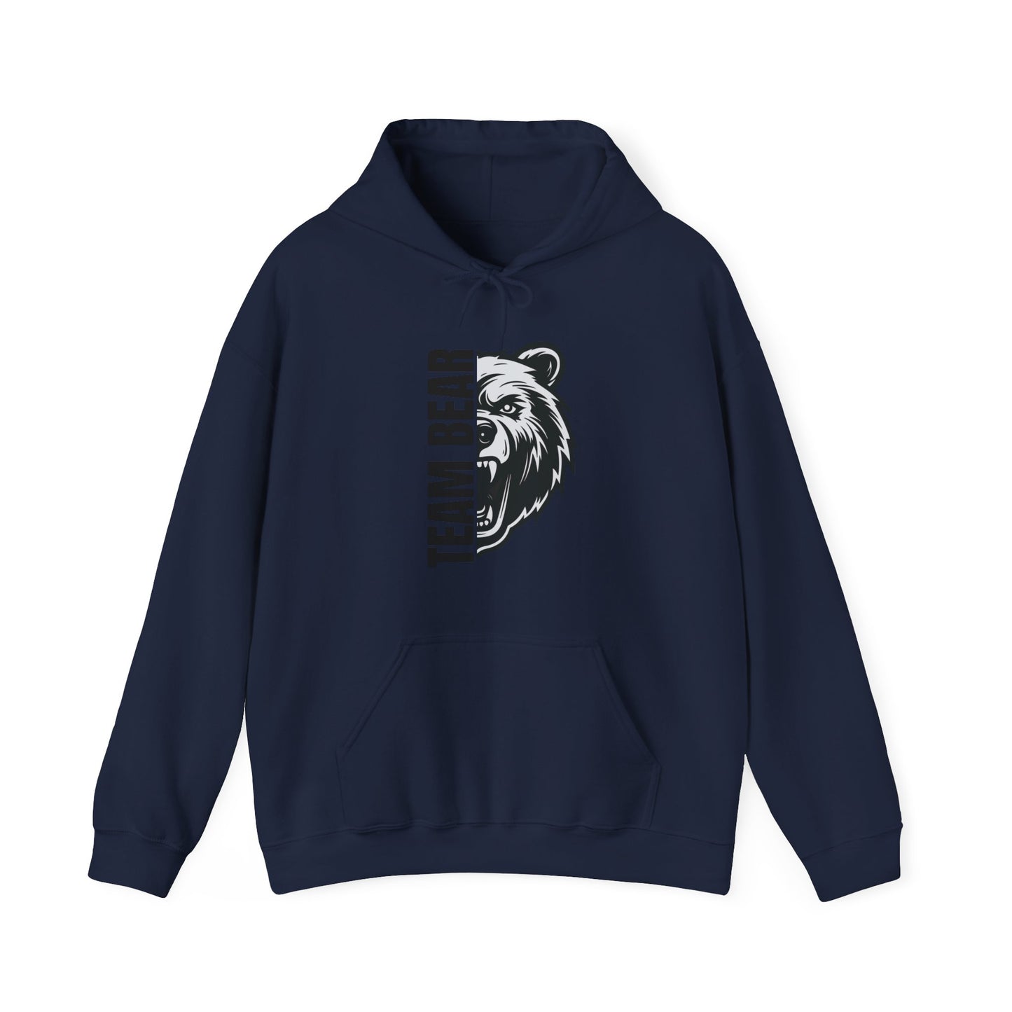 Women's "Team Bear" Hooded Sweatshirt - Black Lettering