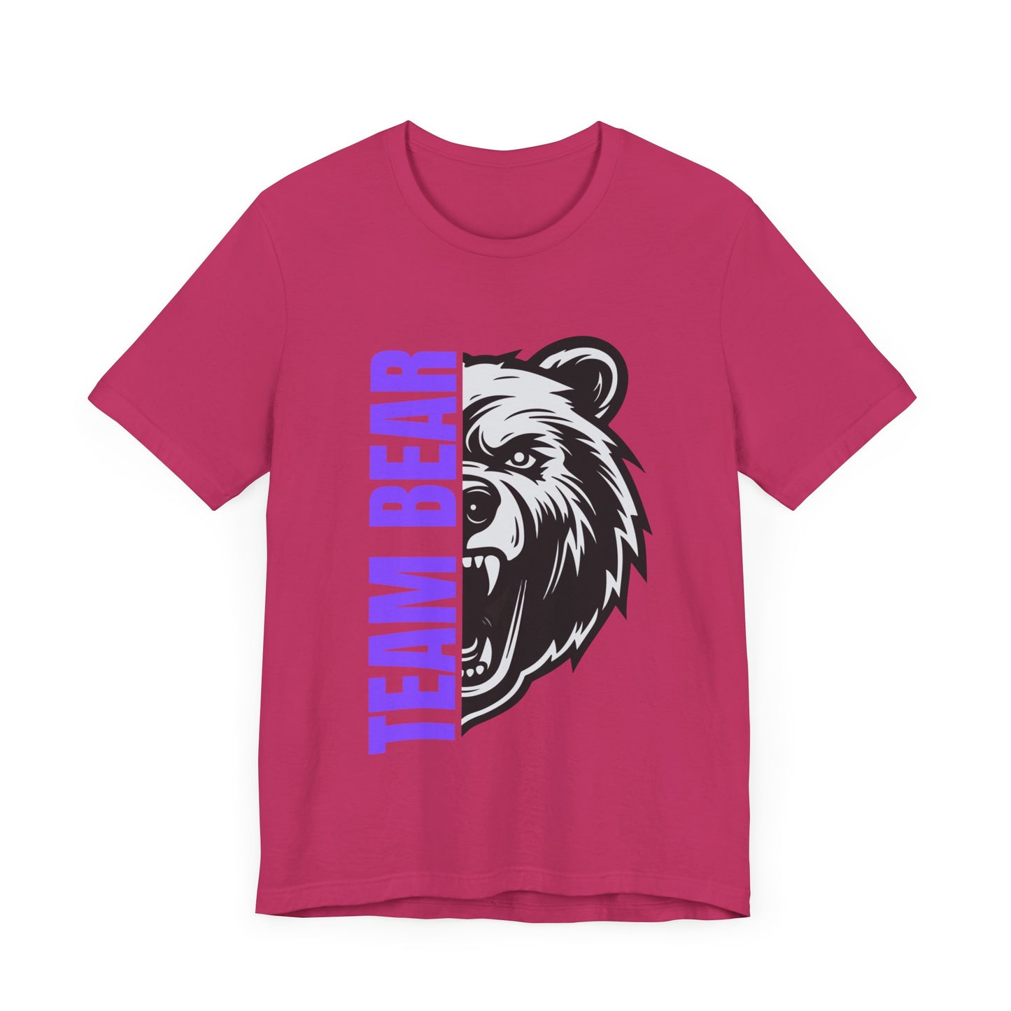 Women's "Team Bear" Tee - Purple Lettering