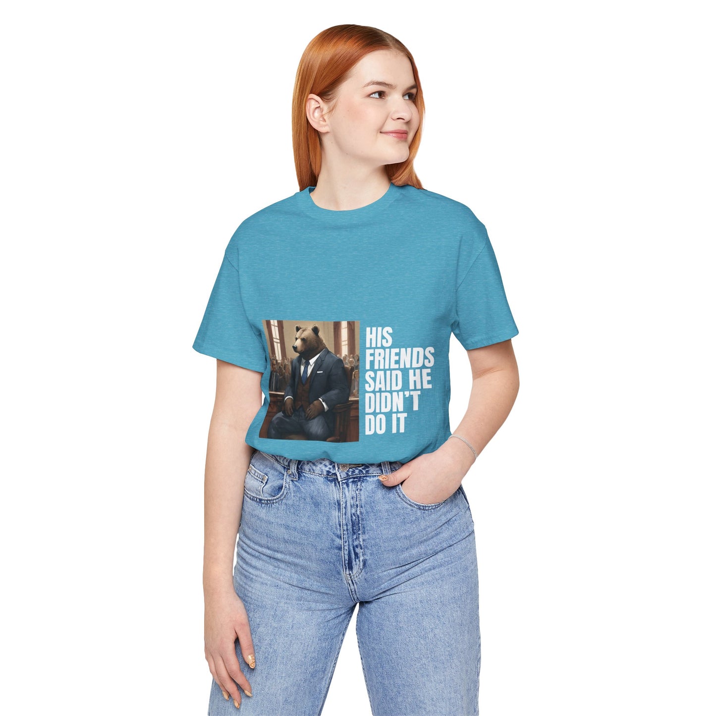 Women's Bear Trial Tee - White Graphic