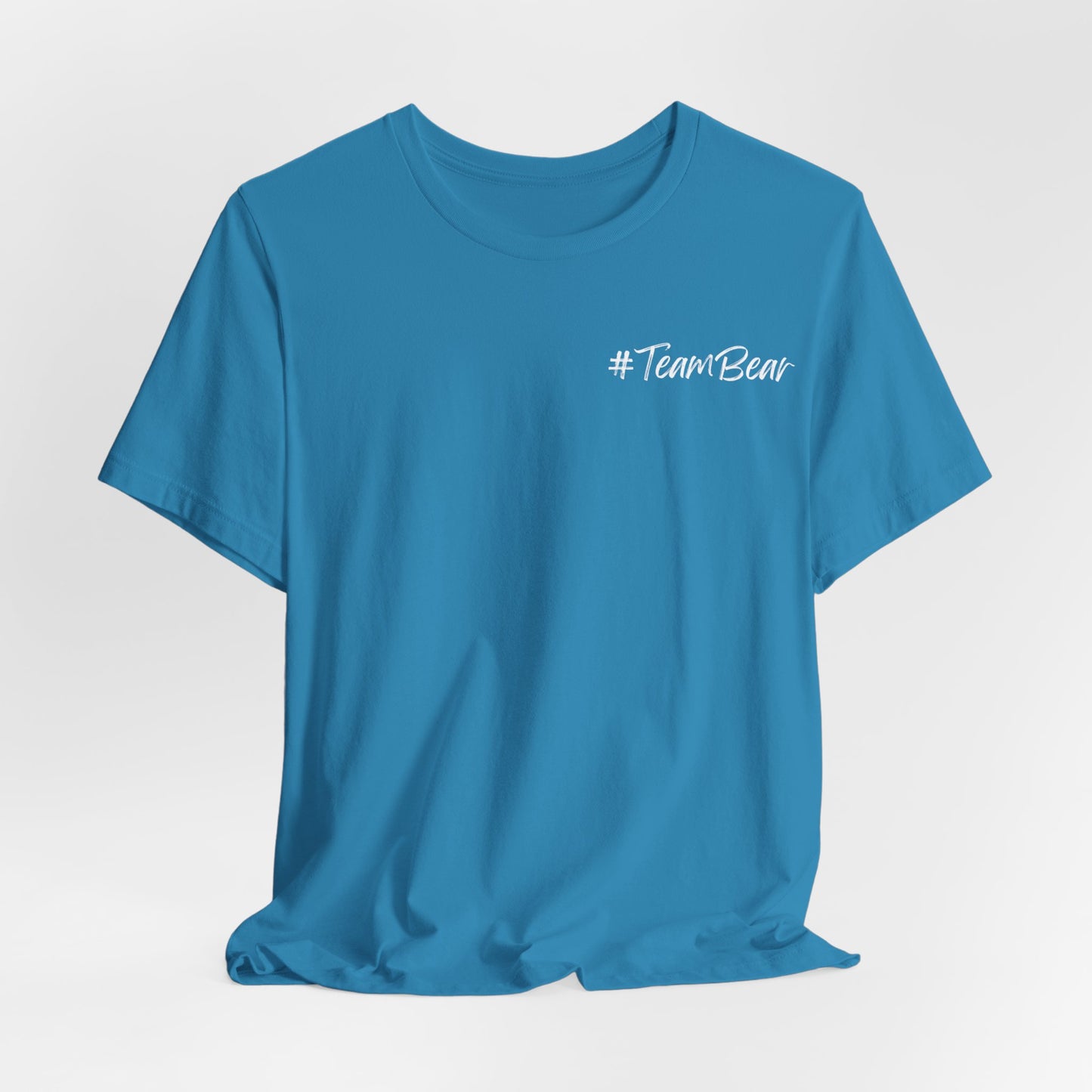 Women's Two-Sided Graphic "Team Bear" Tee - White Graphics