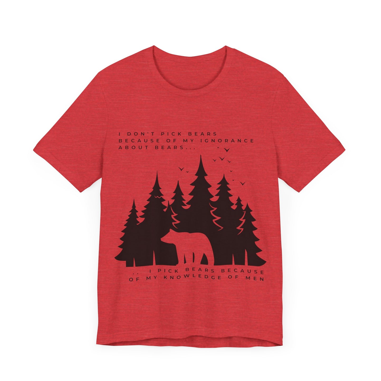 Women's Bear Quote Tee - Black Graphic