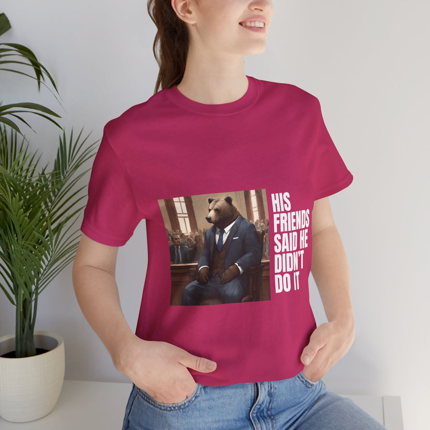 Women's Bear Trial Tee - White Graphic