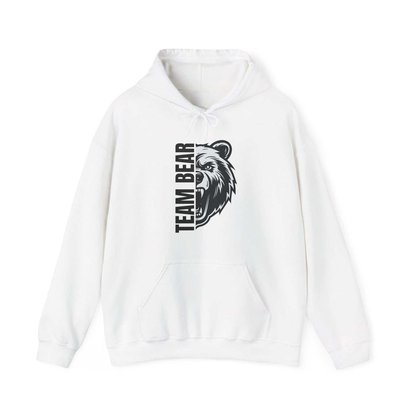 Women's "Team Bear" Hooded Sweatshirt - Black Lettering