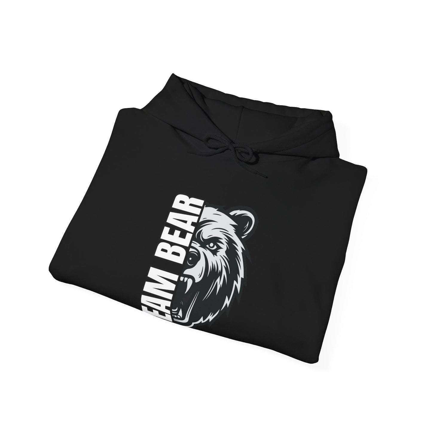 Women's "Team Bear" Hooded Sweatshirt - White Lettering