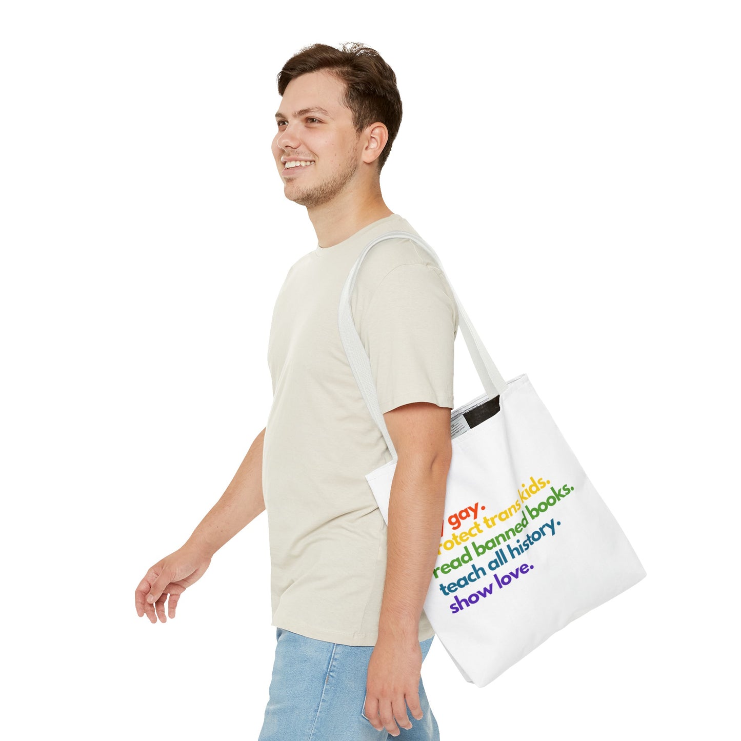 Pride Quote Tote Bag (AOP)