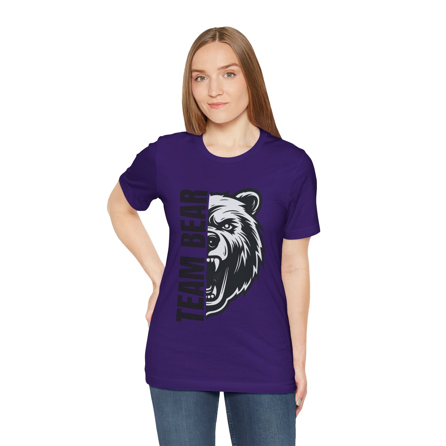 Women's "Team Bear" Tee - Black Lettering