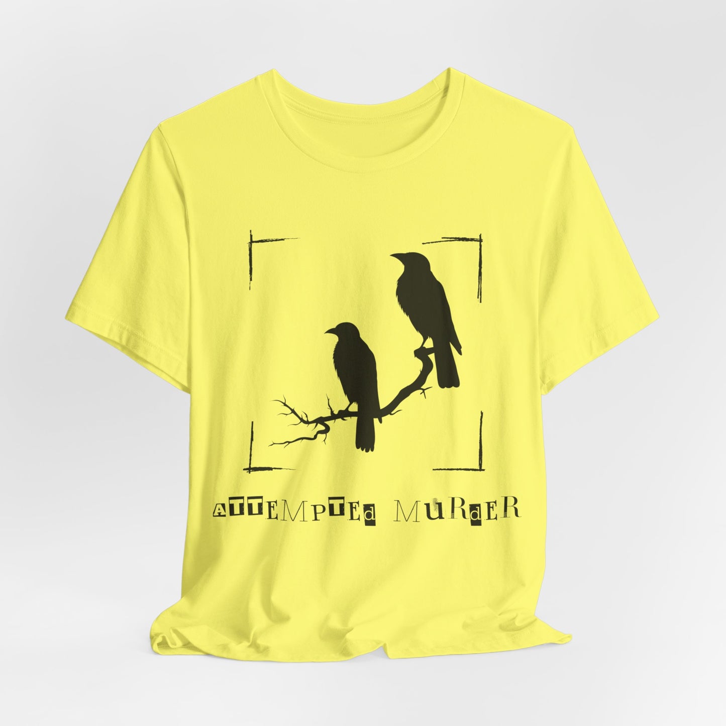 "Attempted Murder" Crow Short Sleeve Tee