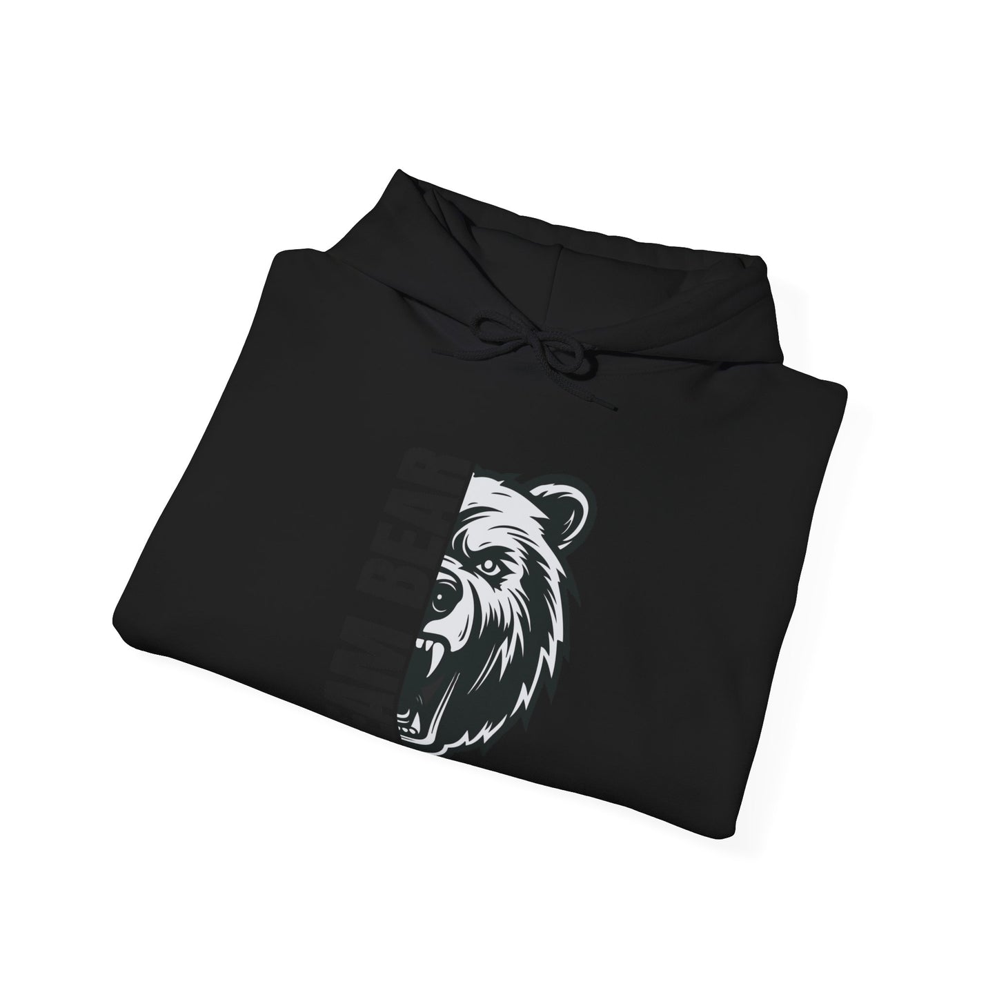 Women's "Team Bear" Hooded Sweatshirt - Black Lettering