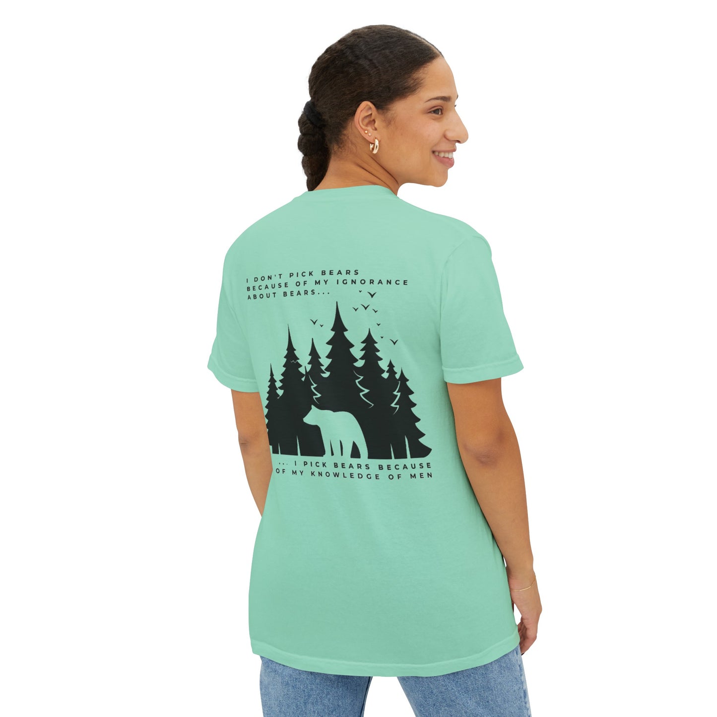 Women's Bear in Woods Pocket T-Shirt