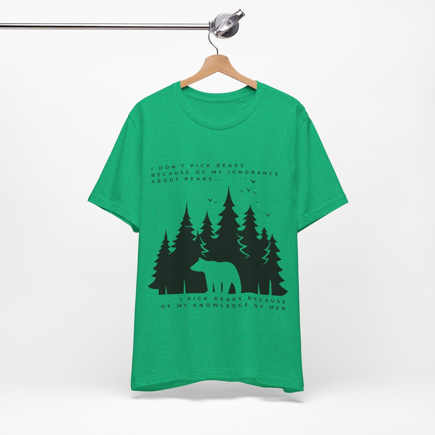 Women's Bear Quote Tee - Black Graphic